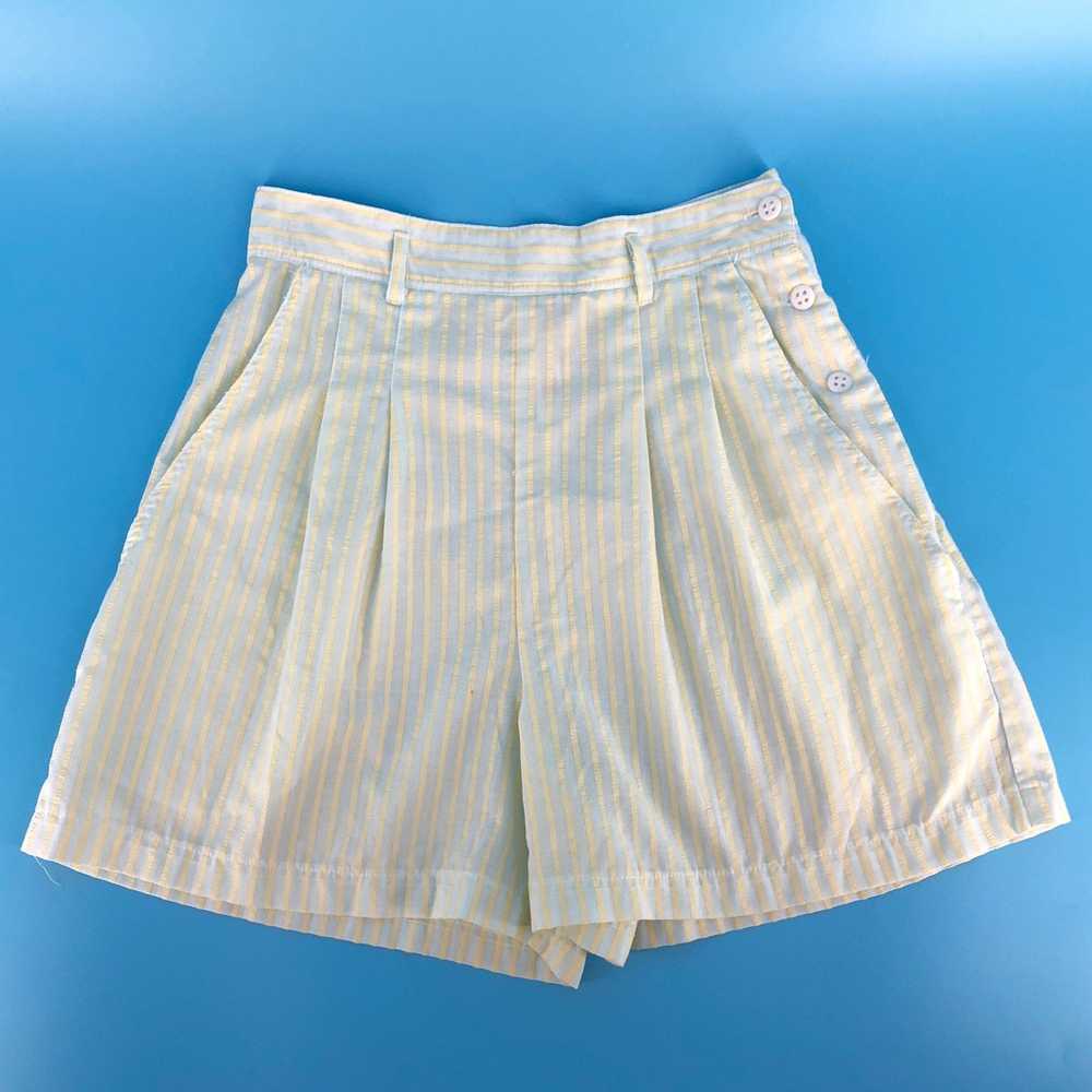 Vintage × pandora 80s high waisted pleated shorts… - image 1