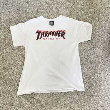 Streetwear × Thrasher × Vintage White and red Tra… - image 1