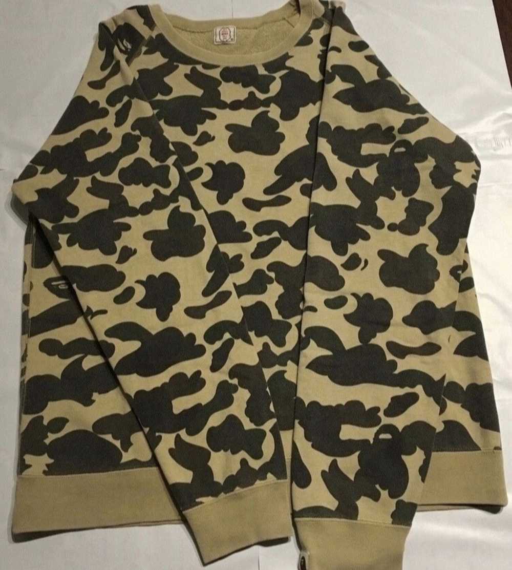 Bape Bape camo crew neck sweatshirt - image 1