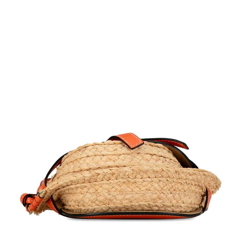 Loewe LOEWE Mini Raffia Gate Crossbody Bag Brown - image 4