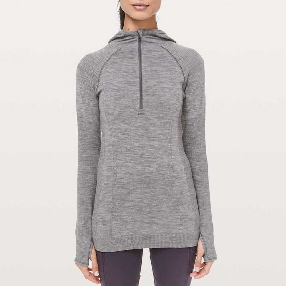 Lululemon LULULEMON Swiftly Wool 1/2 Zip Hoodie i… - image 1