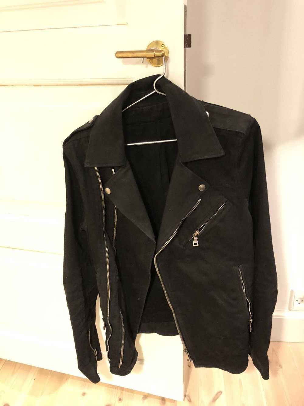 Balmain Balmain Black Cotton Biker Jacket - image 2