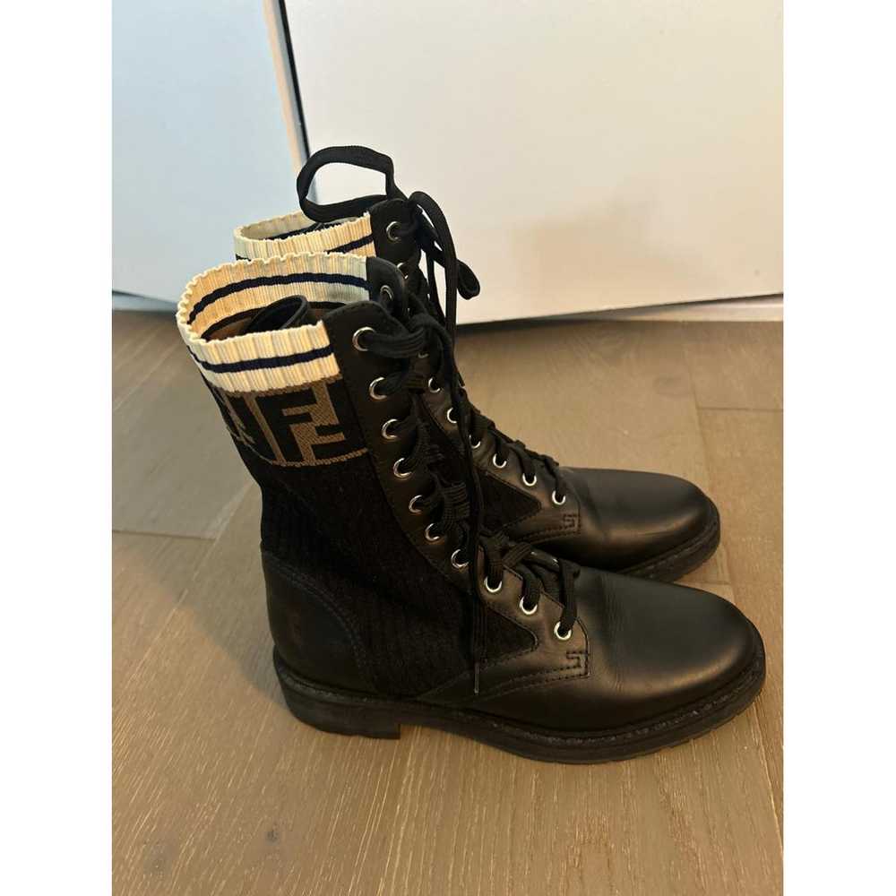 Fendi Leather biker boots - image 2