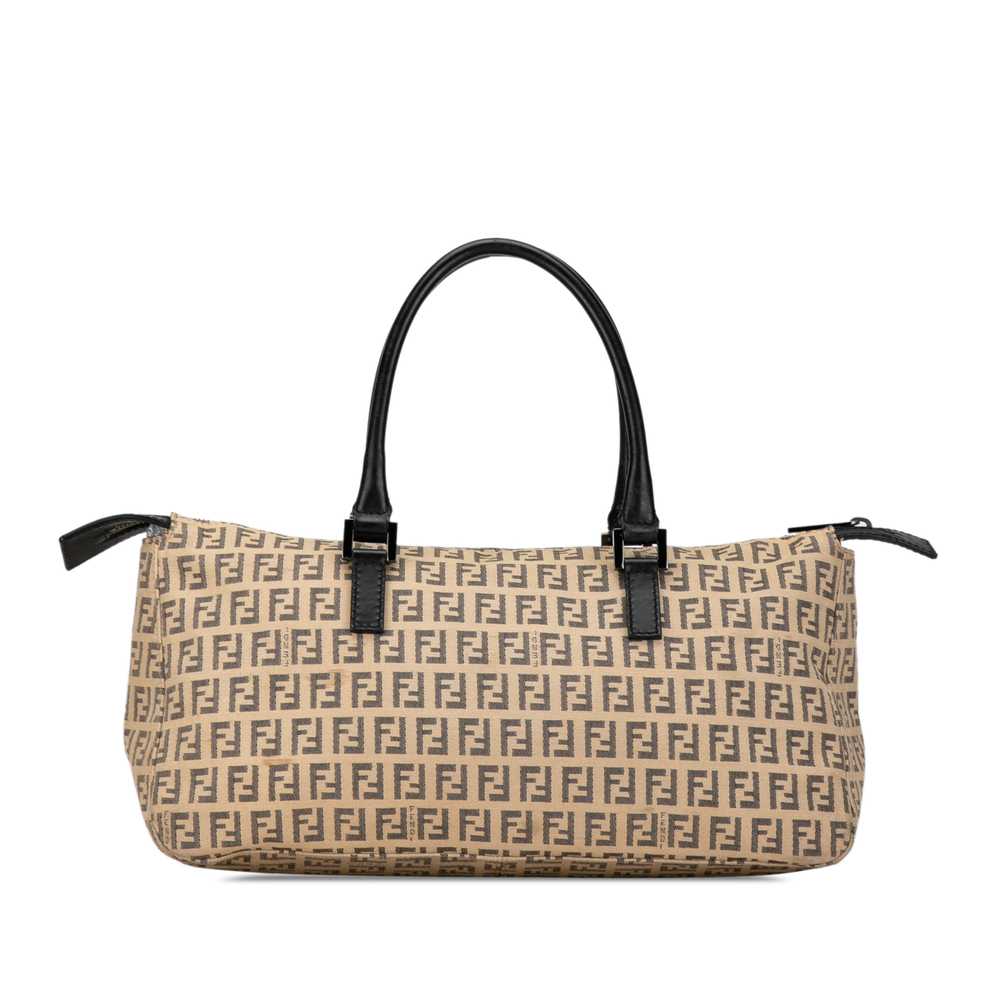 Brown Fendi Zucchino Canvas Handbag - image 3