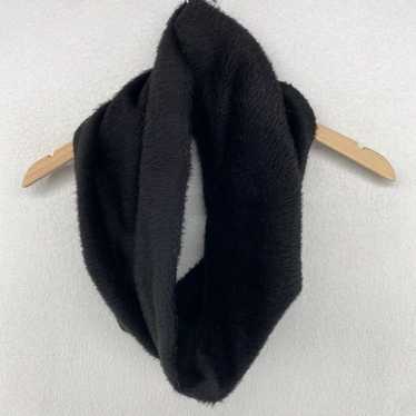 Eileen Fisher Alpaca Wool Fur Trimmed Snood Infin… - image 1