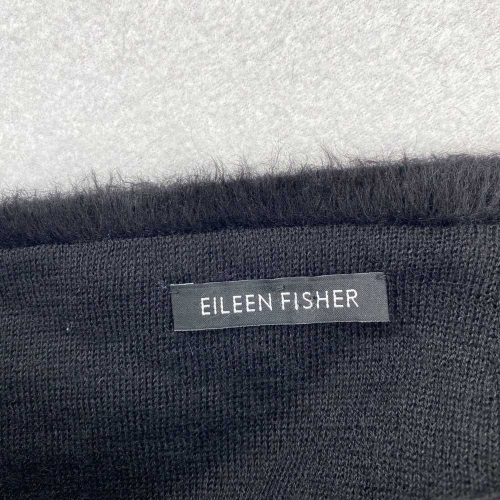 Eileen Fisher Alpaca Wool Fur Trimmed Snood Infin… - image 6