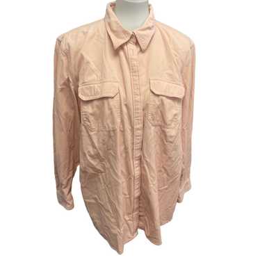 Chaps Chaps Womens 2X Button Up Corduroy Casual Sh