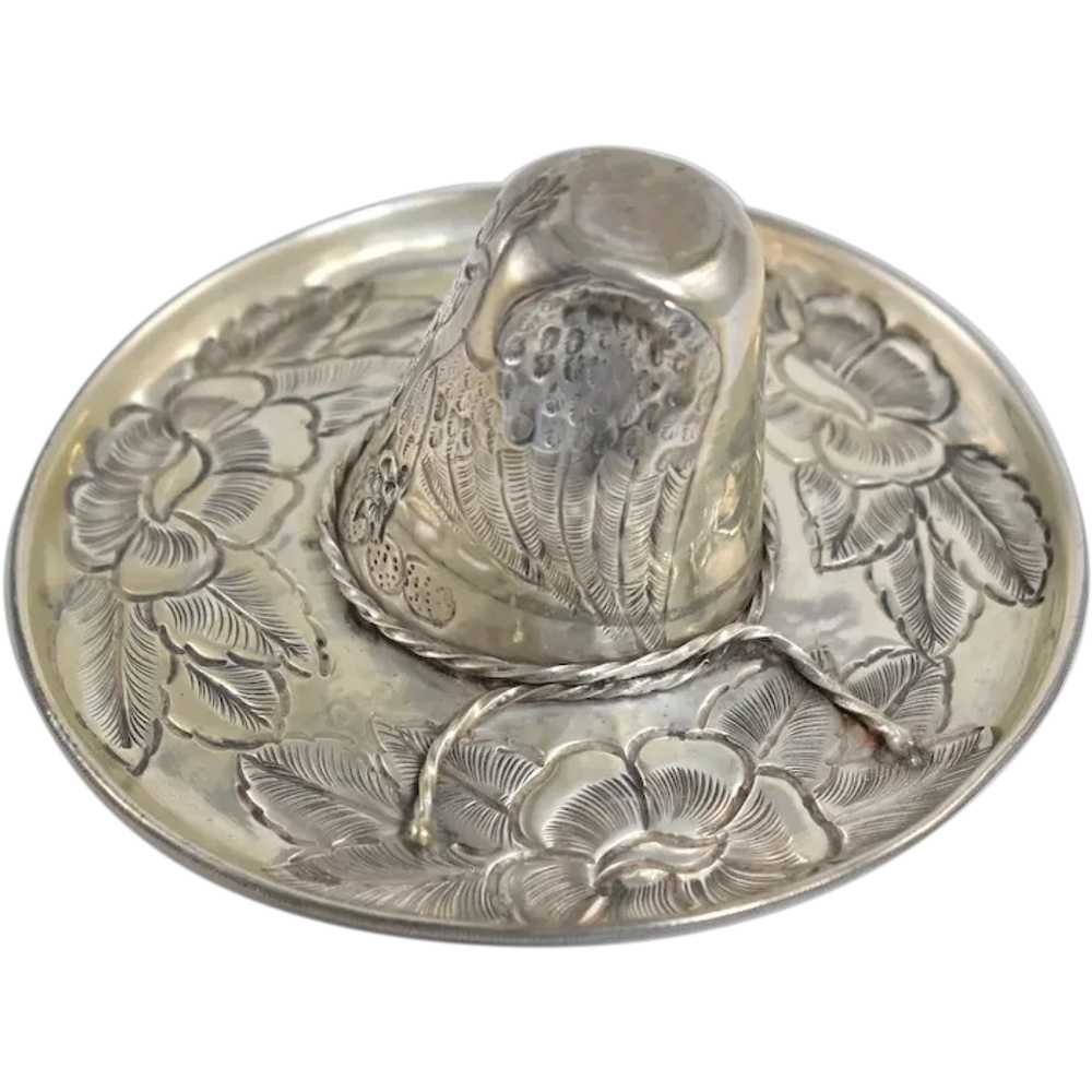 Sterling Silver 3D Sombrero Traditional Mexican H… - image 1