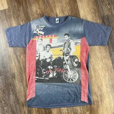 ▪70’s【HAPPY DAYS】VINTAGE TEE Vintage 1970's Happy Days / the Fonz Personalized Artwork