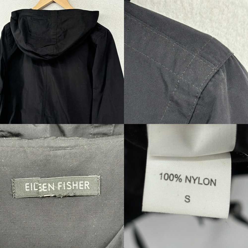 Eileen Fisher Hooded Black Nylon Windbreaker Jack… - image 8