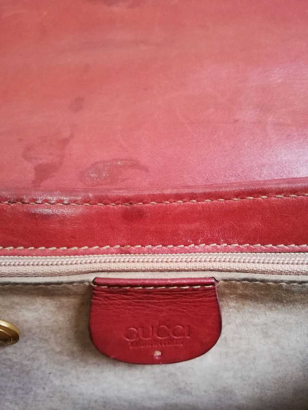 Gucci Dinner Vintage Gucci Leather Sling Bag - image 7