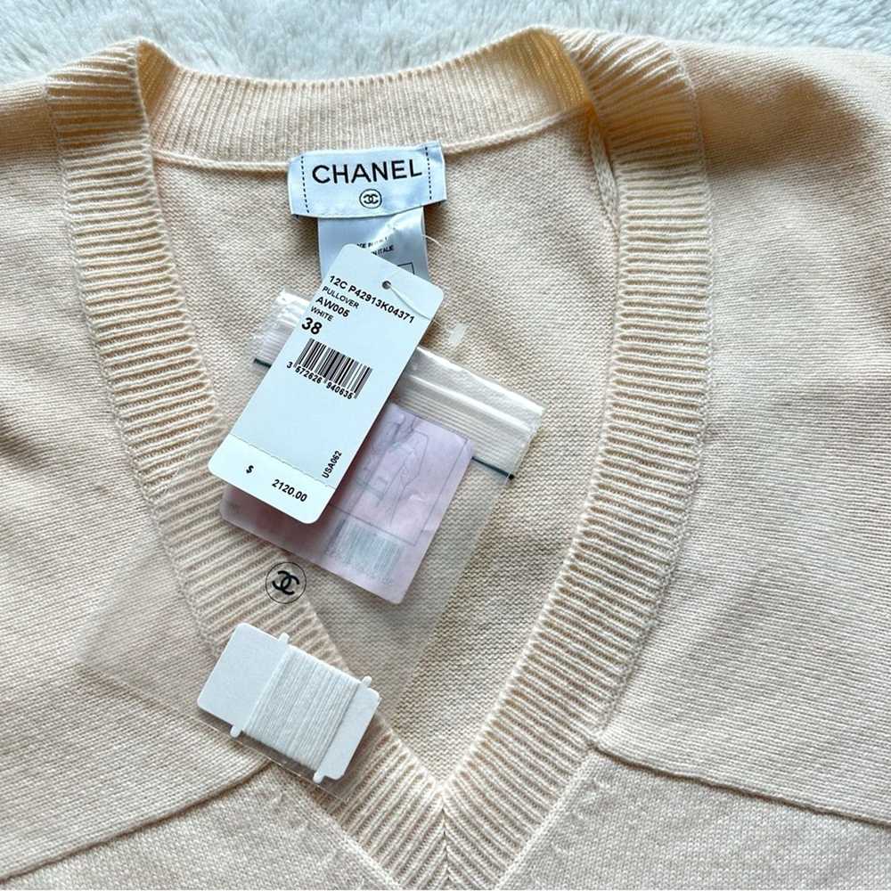 Chanel NWT!!! CHANEL cashmere top size 38 FR or 8… - image 9