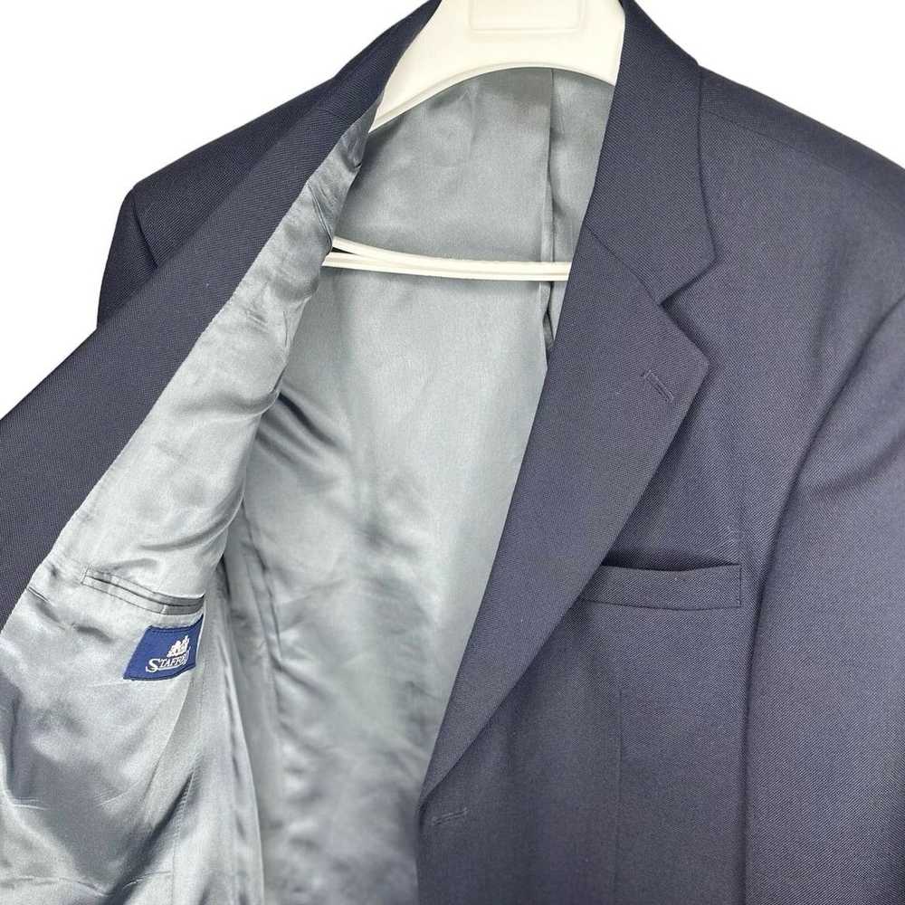 Stafford Stafford Men's 42R Navy Blazer - image 6