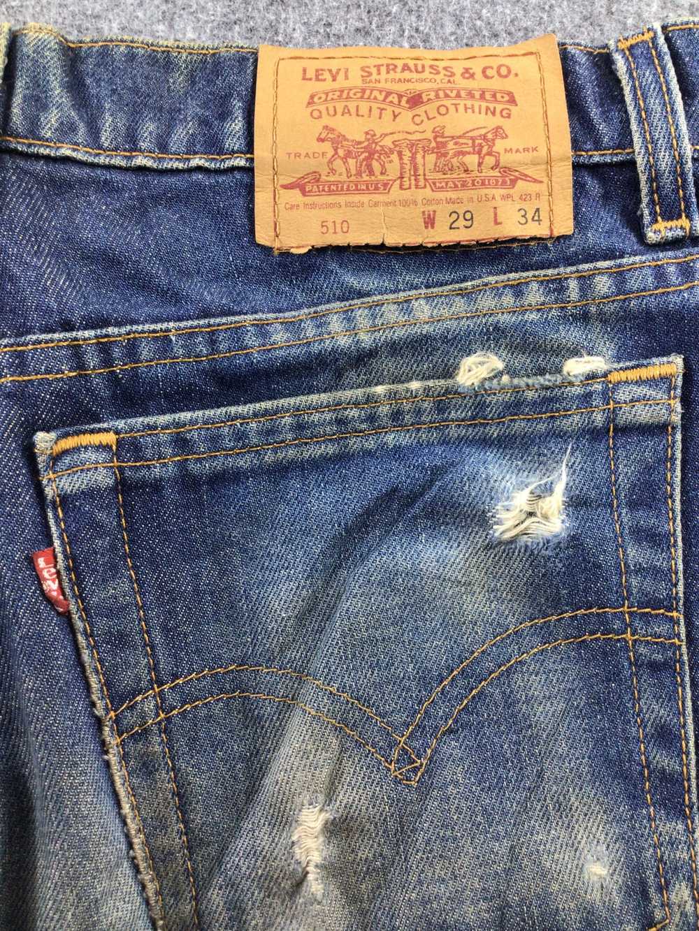 Levi's Vintage 90s Mud Wash Levis 510 Jeans-JM363 - image 6