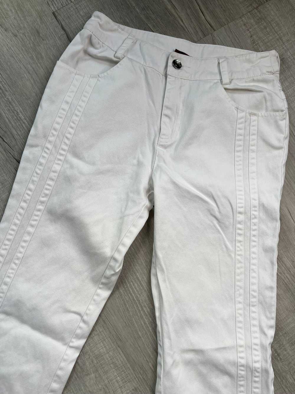 2000s Vintage White Denim Low Rise Jeans - image 3