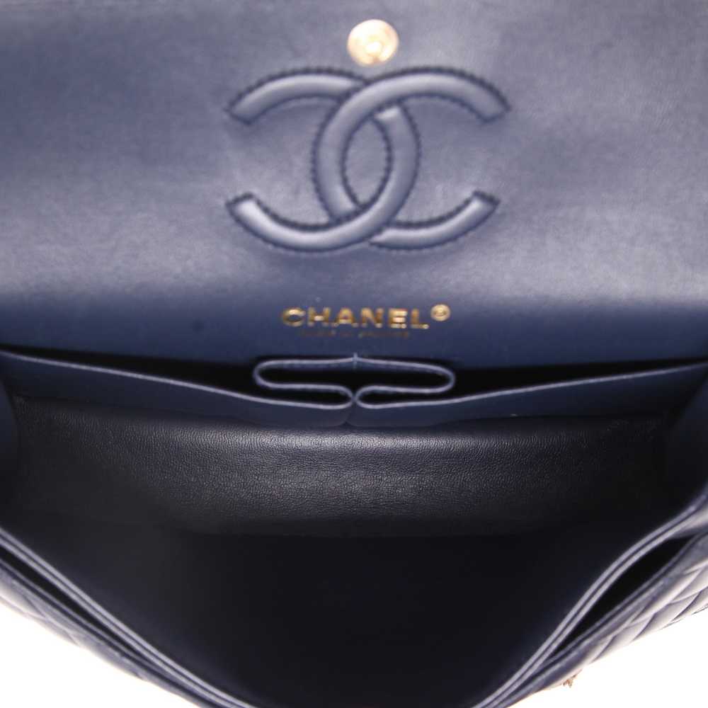 Chanel Timeless Petit handbag in blue quilted lea… - image 4