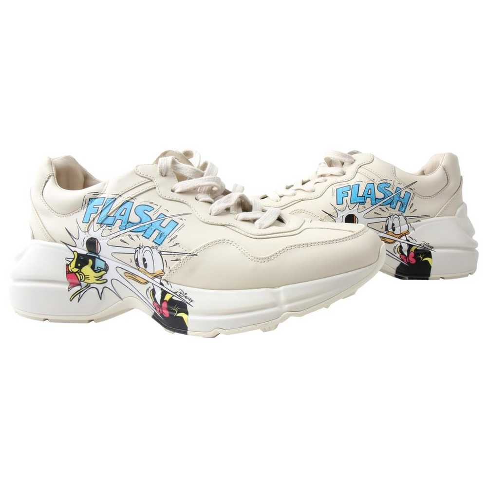 Disney x Gucci Leather low trainers - image 1