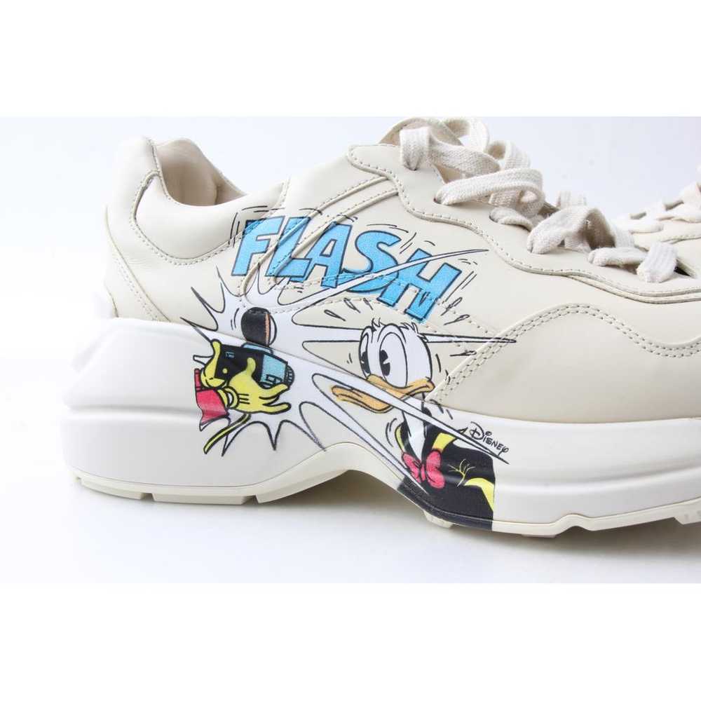 Disney x Gucci Leather low trainers - image 2