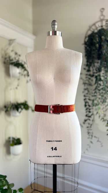 1970s Two-Tone Suede Belt | medium/large