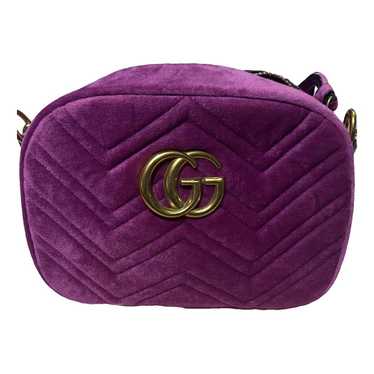 Gucci Gg Marmont velvet crossbody bag - image 1