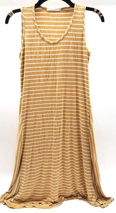 Women's CHRIS & CAROLE Brown/White Stripe Dress S