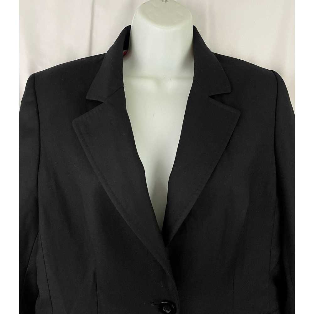 Anne Klein Anne Klein Black Blazer Jacket 8 Singl… - image 3