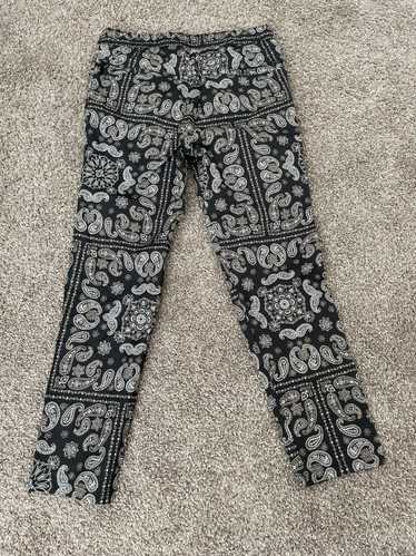 Pacsun Navy paisley joggers