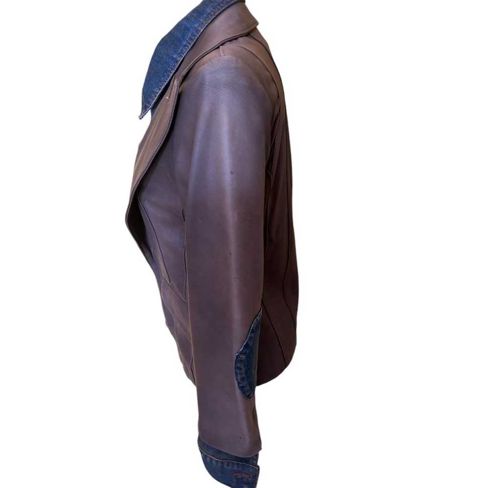 Anna Biagini Leather biker jacket - image 3