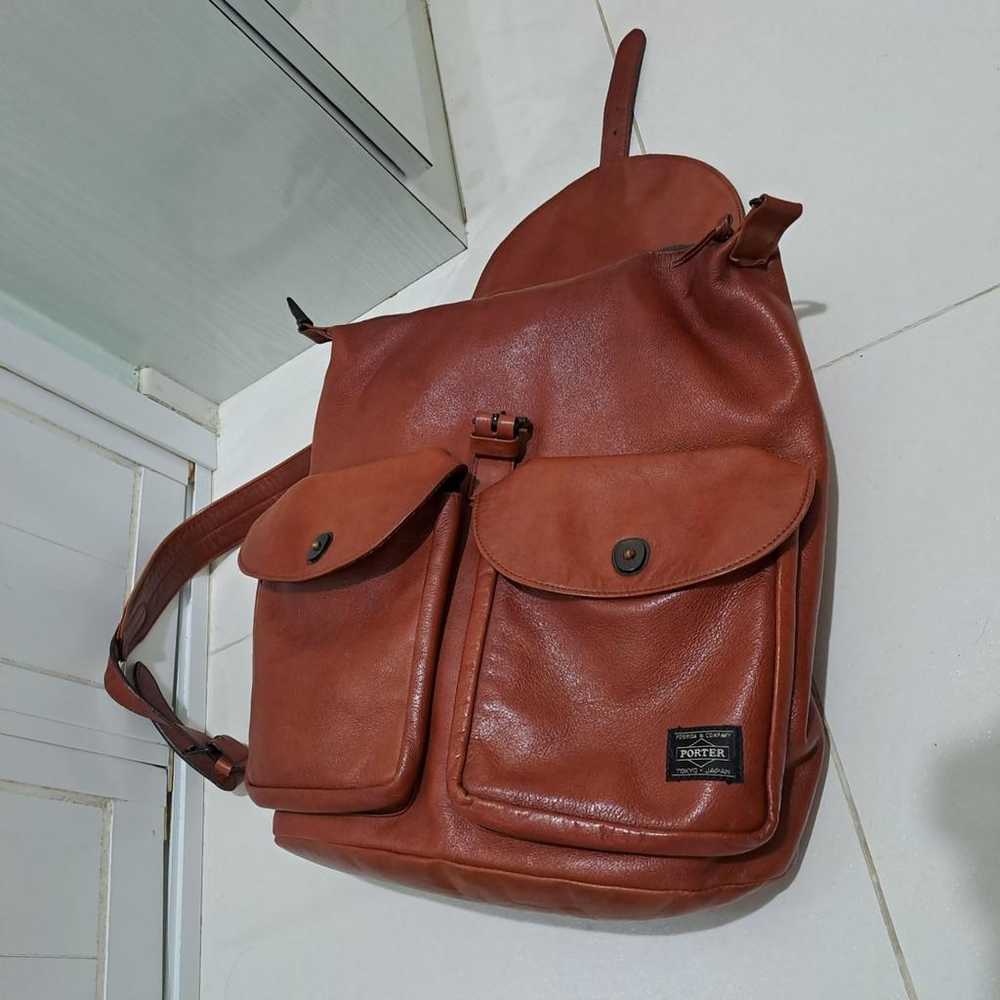 Porter by Yoshida Kaban Leather backpack - image 5