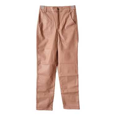 Anthropologie Vegan leather straight pants - image 1