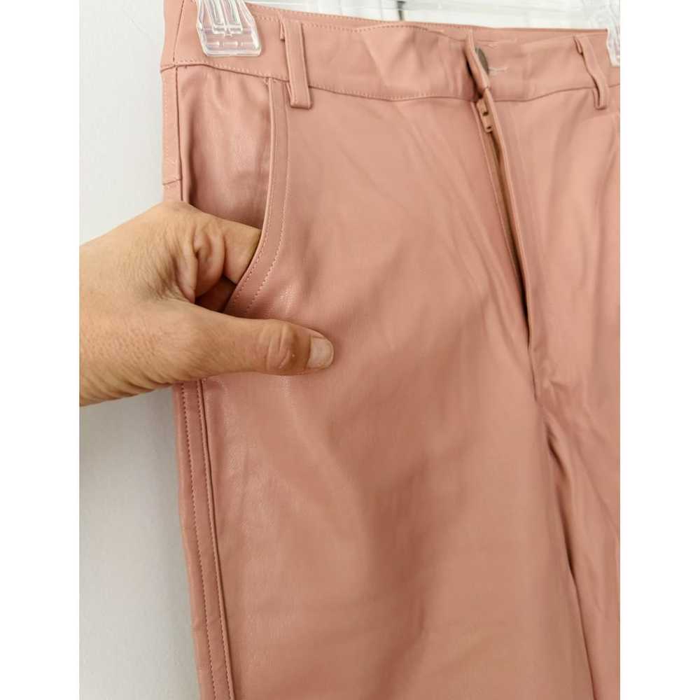 Anthropologie Vegan leather straight pants - image 3