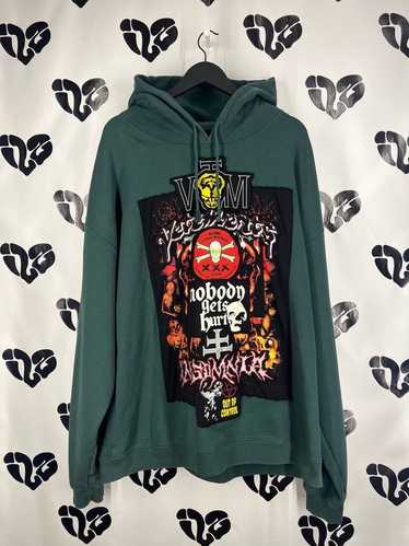 Vetements Vetements Metal Patched Logo Hoodie Gree