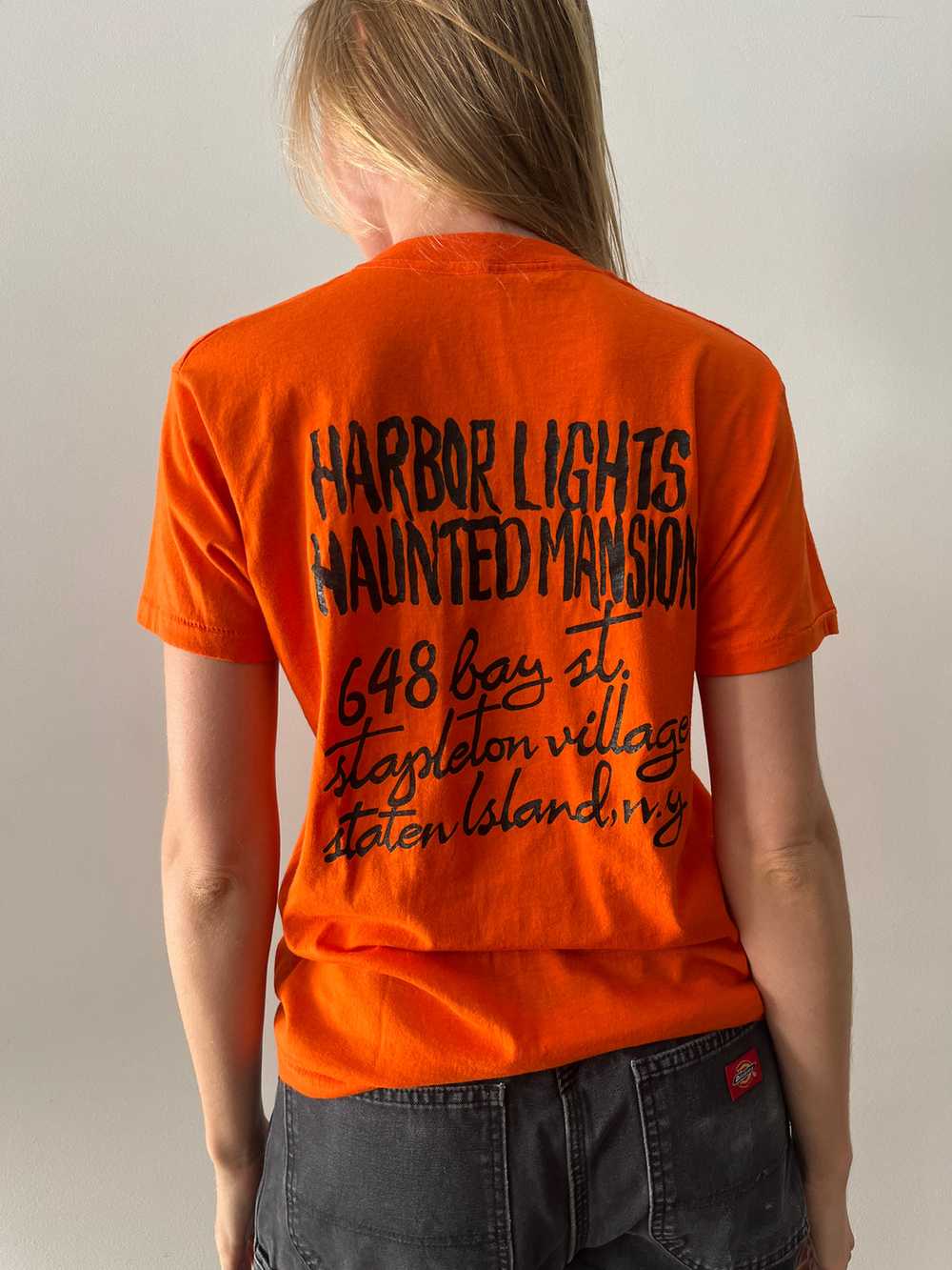 80s Halloween Haunted Mansion tee - image 2