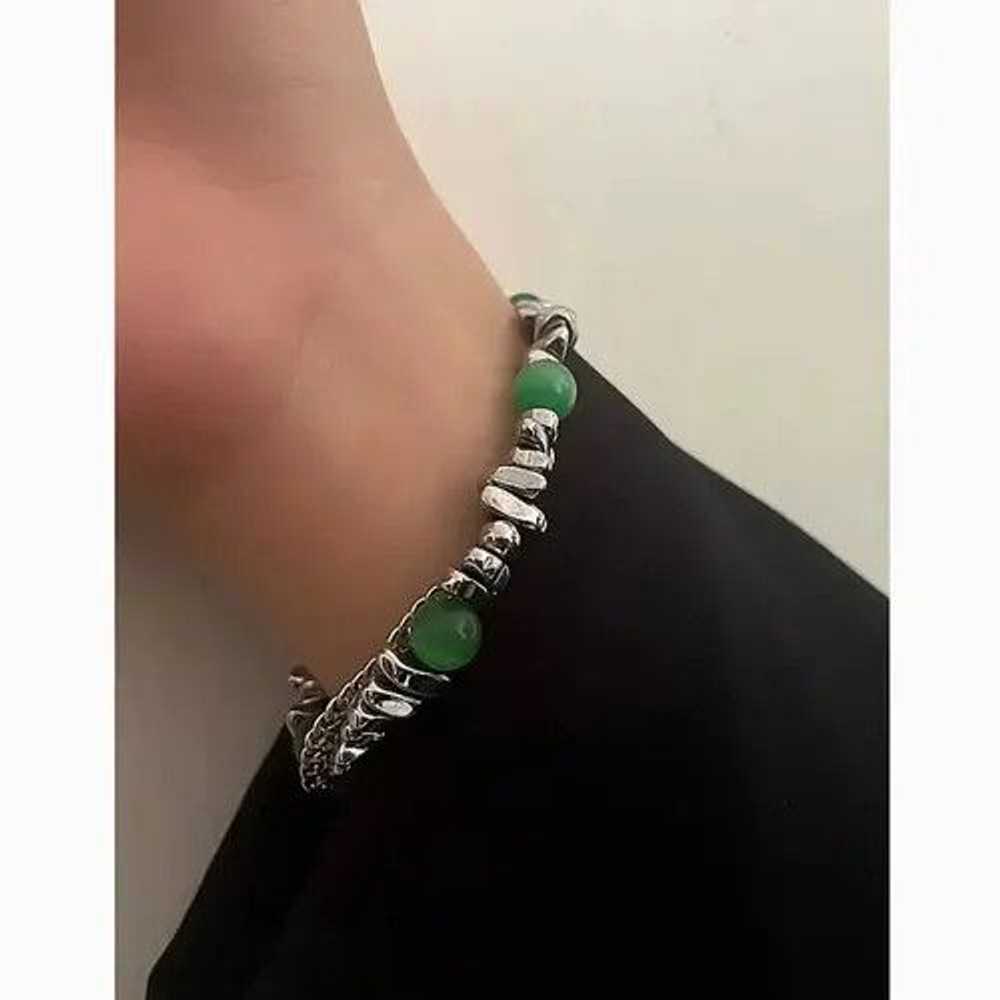 Japanese Brand × Jewelry × Streetwear Green Stone… - image 2