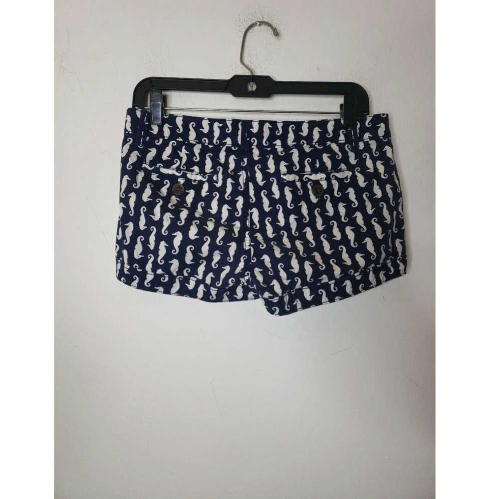 Vintage So Juniors Shorts Size 7 Blue White Sea H… - image 3