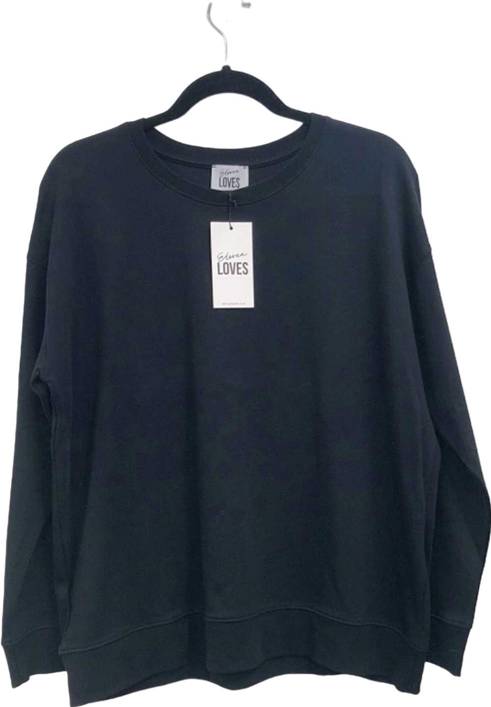 Eleven Loves Black THE PERFECT CREW NECK SWEATSHI… - image 1