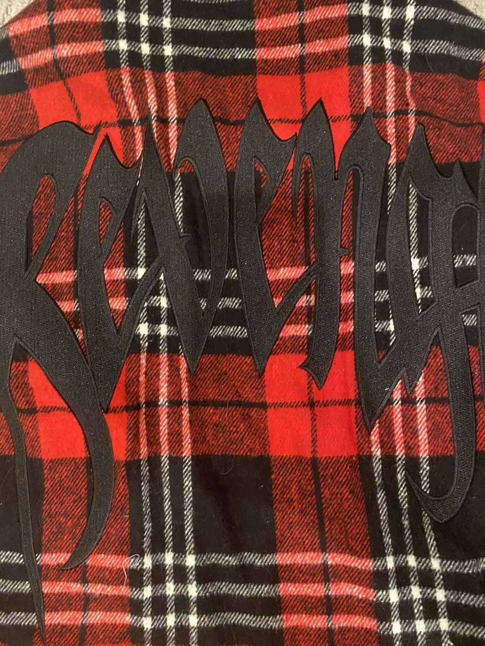 Revenge Revenge Red Embroidered Flannel L - image 3