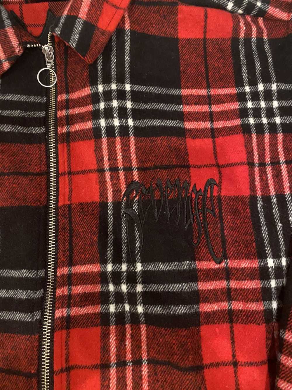 Revenge Revenge Red Embroidered Flannel L - image 6