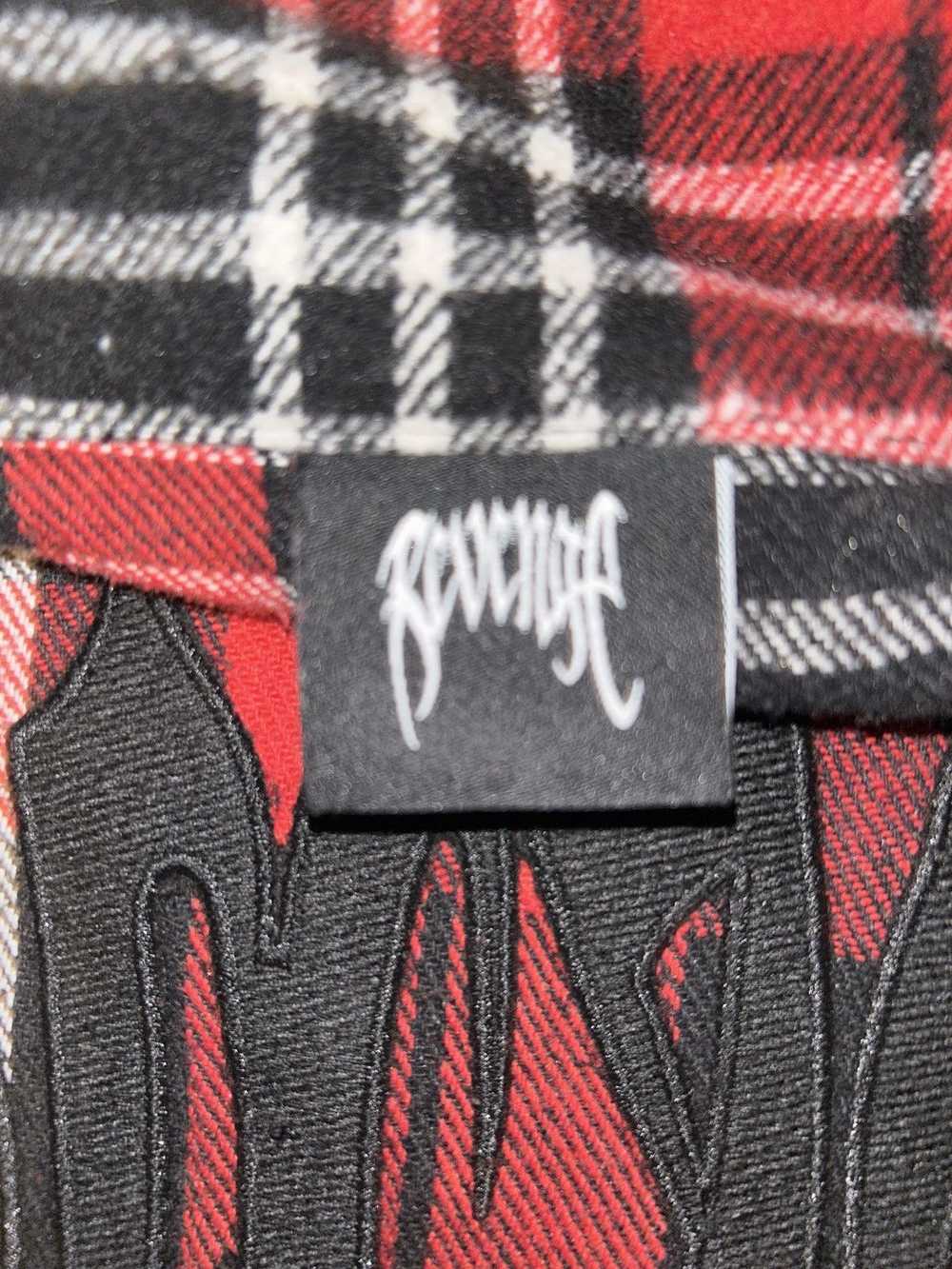 Revenge Revenge Red Embroidered Flannel L - image 8