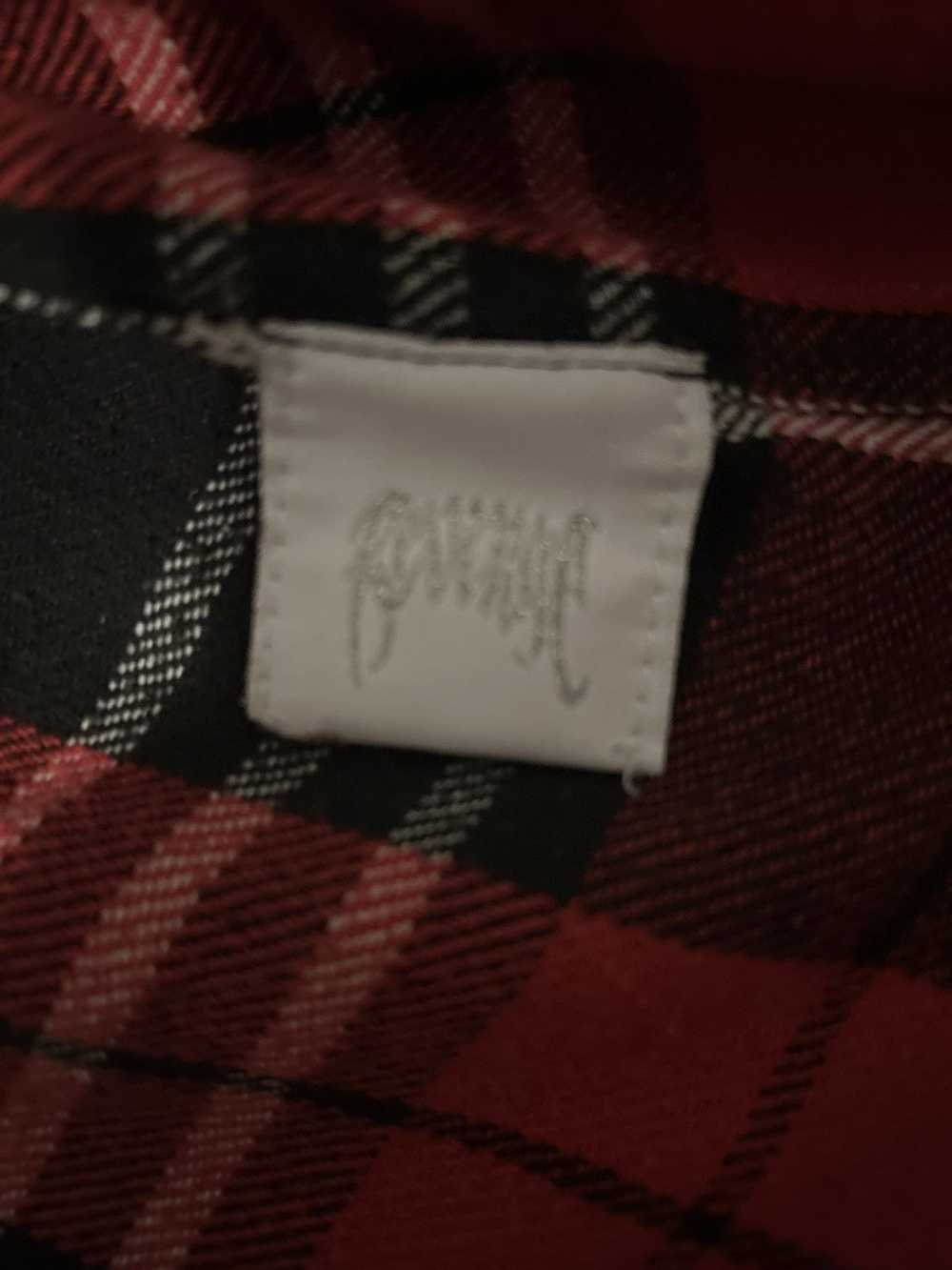 Revenge Revenge Red Embroidered Flannel L - image 9