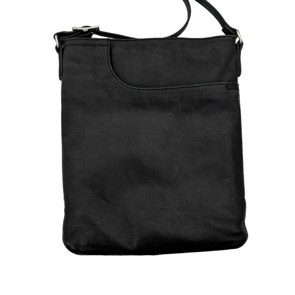 Margot Black Leather Crossbody Bag - image 2