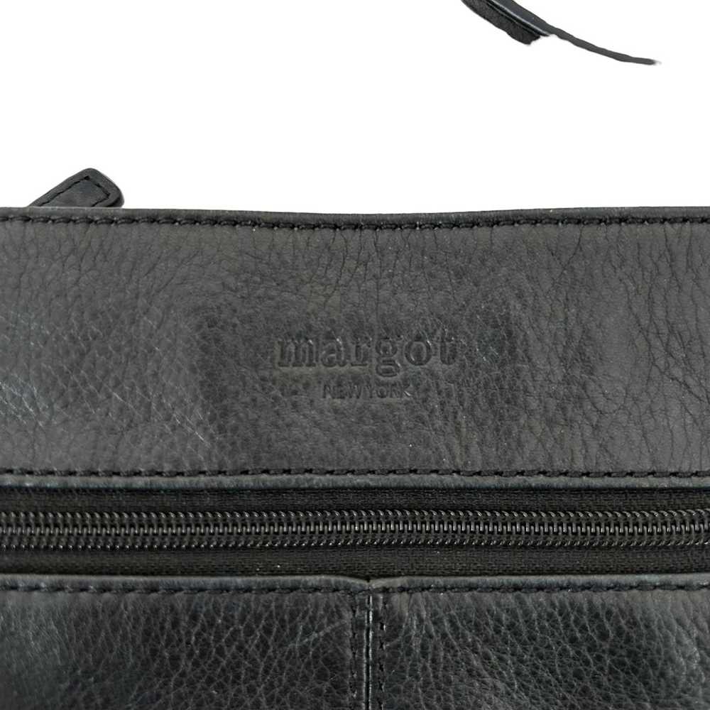 Margot Black Leather Crossbody Bag - image 3