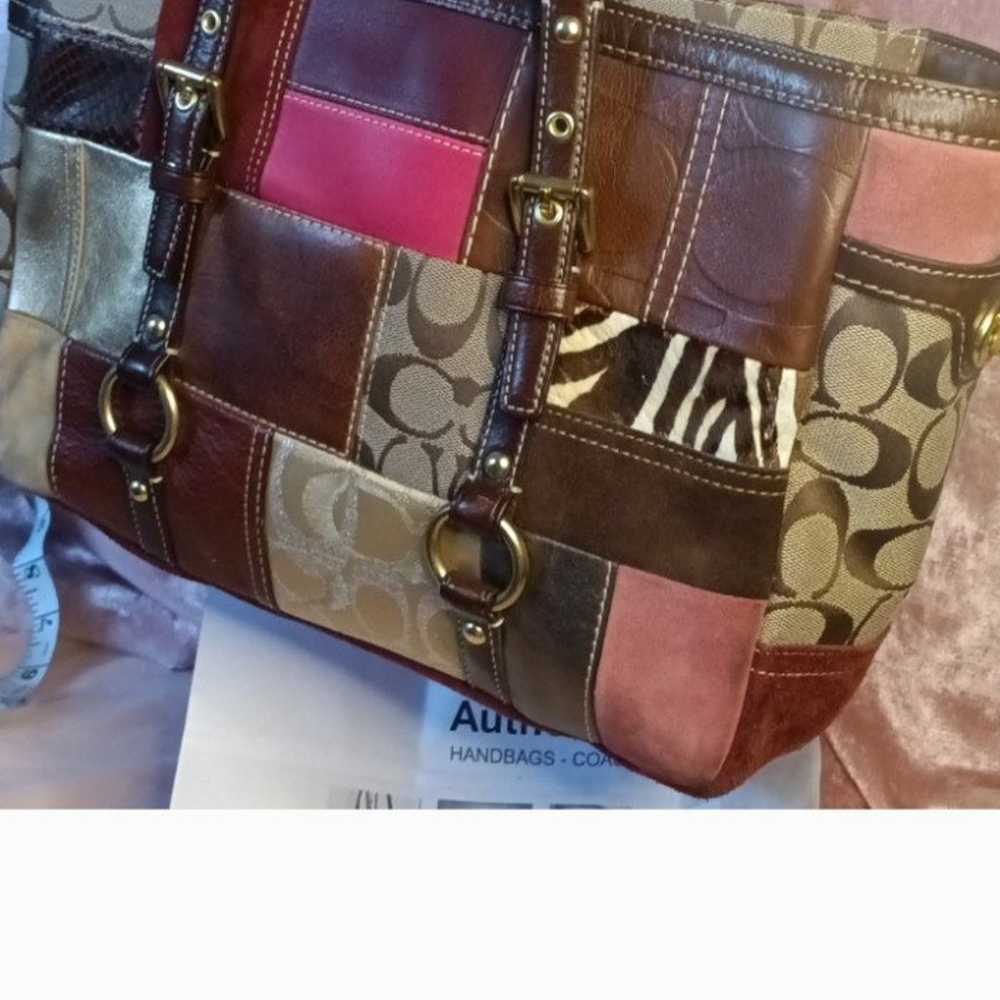 COACH PATCHWORK TOTE BAG - image 2