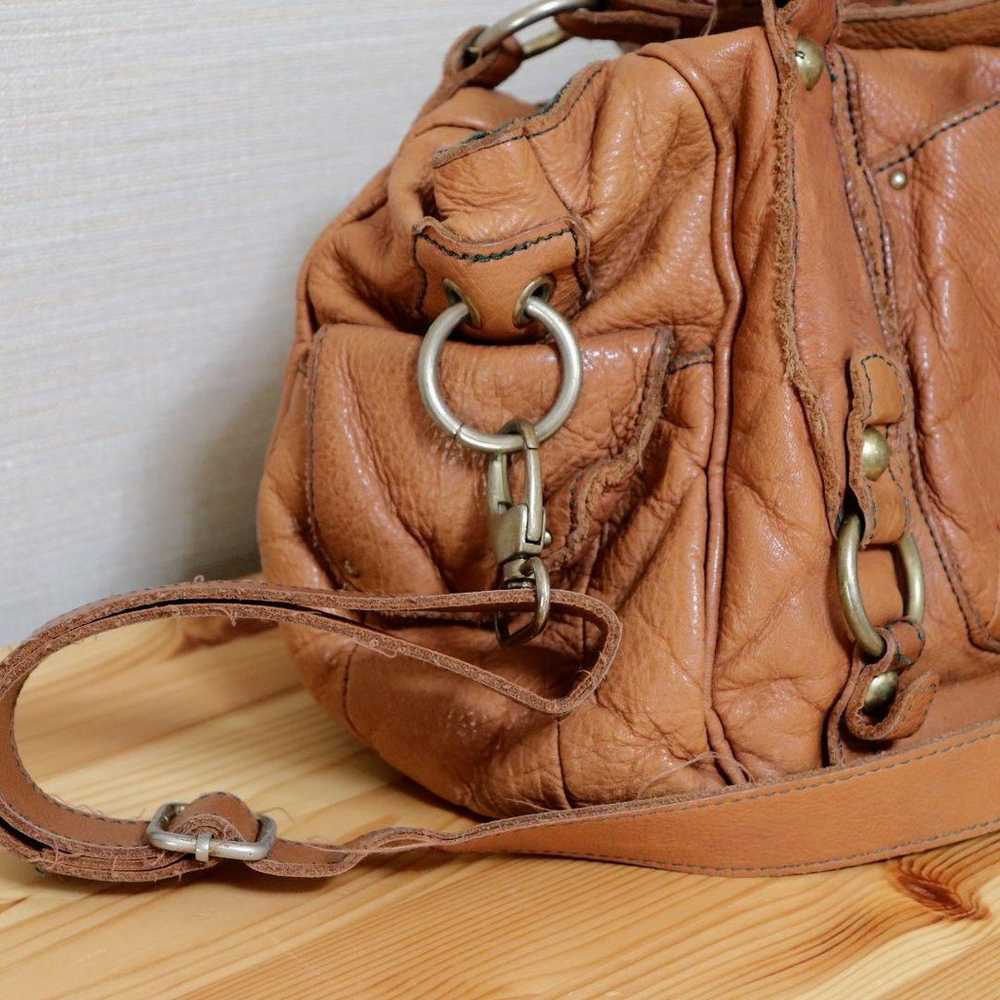 Bure Shoulder Bag 2WAY Bag Leather Excellent Cond… - image 4