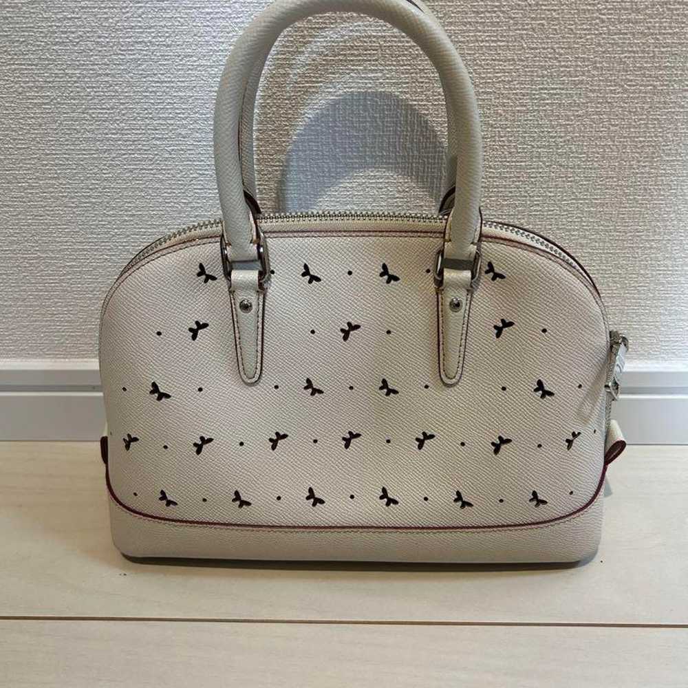 COACH Handbag Shoulder Bag Butterfly Pattern White - image 2