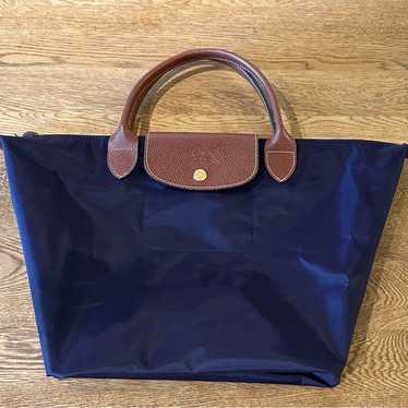 Longchamp Le Pliage Navy Bag.