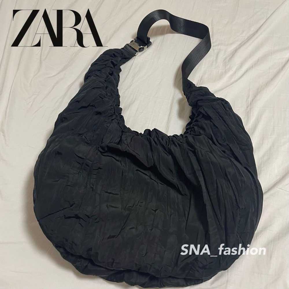 ZARA Oval Handbag Black Y2K Heisei - image 2