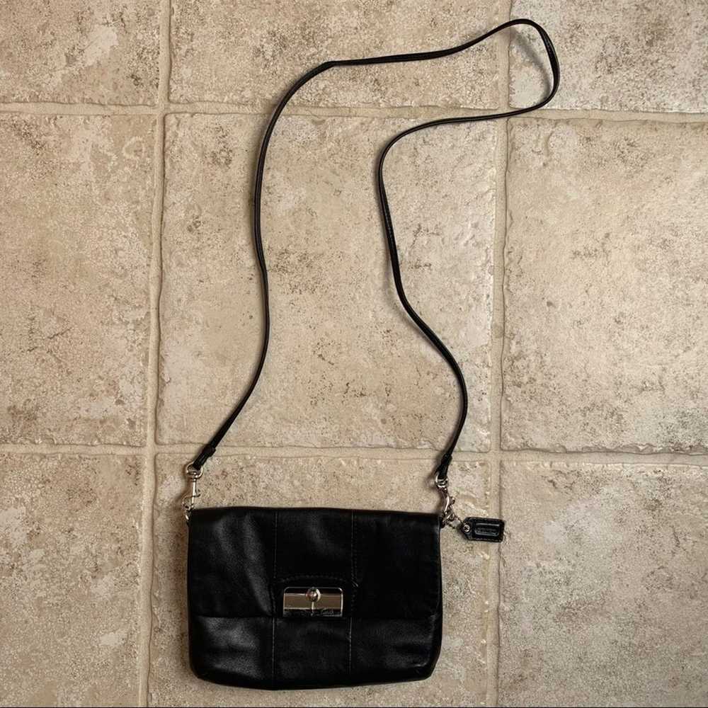 Coach leather cross body purse bag - image 3