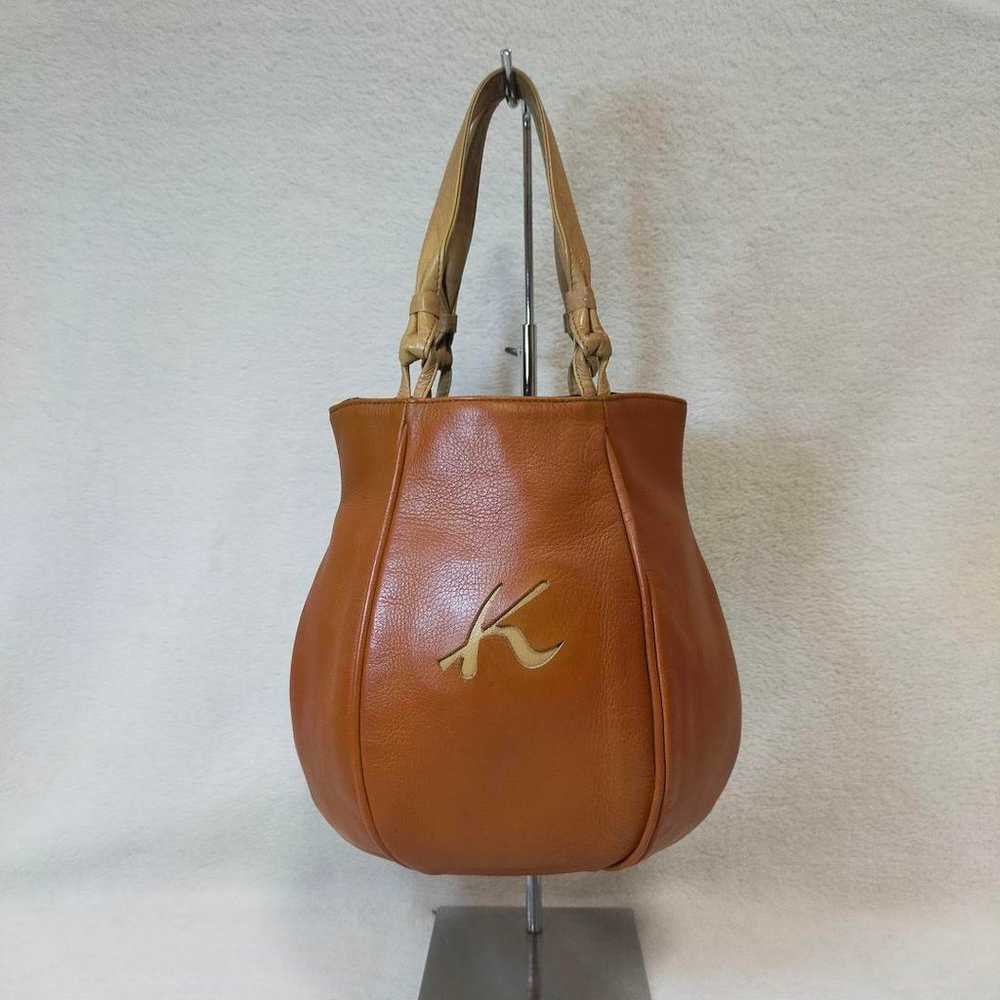 Rare Kitamura leather logo mini handbag. - image 1