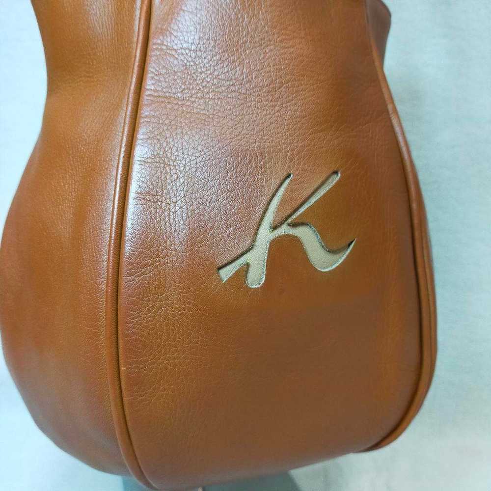 Rare Kitamura leather logo mini handbag. - image 4